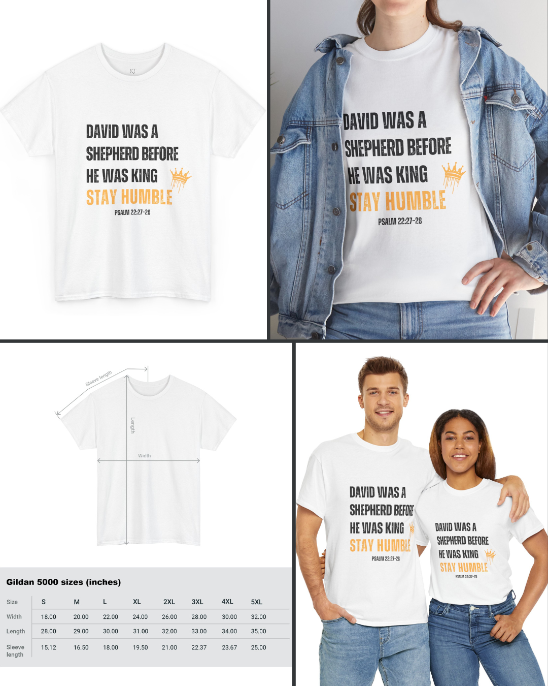 Stay Humble Unisex Heavy Cotton Tee – Inspirational Quote T-Shirt